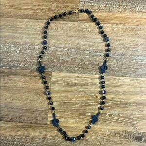 Vintage Faceted and Cloisonne necklace